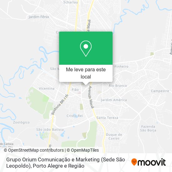 Grupo Orium Comunicação e Marketing (Sede São Leopoldo) mapa