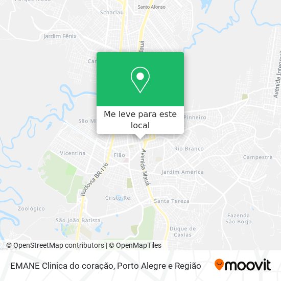 EMANE Clinica do coração mapa