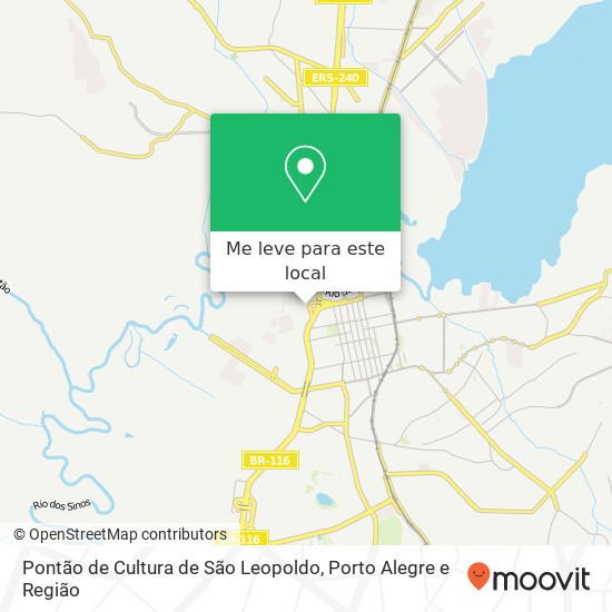 Pontão de Cultura de São Leopoldo mapa
