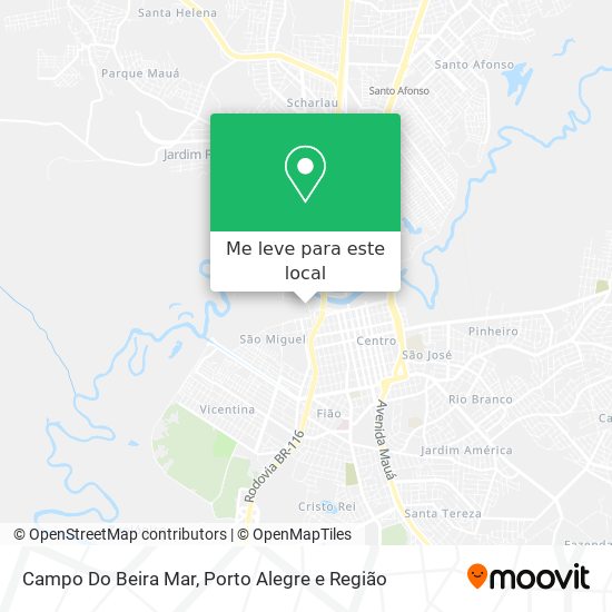 Campo Do Beira Mar mapa
