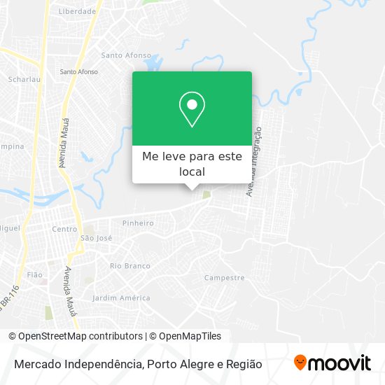 Mercado Independência mapa
