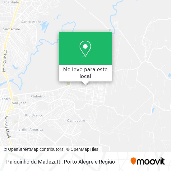 Palquinho da Madezatti mapa