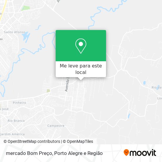 mercado Bom Preço mapa