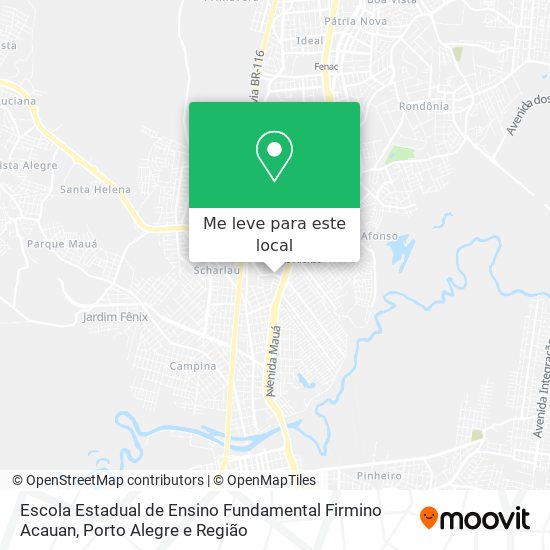 Escola Estadual de Ensino Fundamental Firmino Acauan mapa