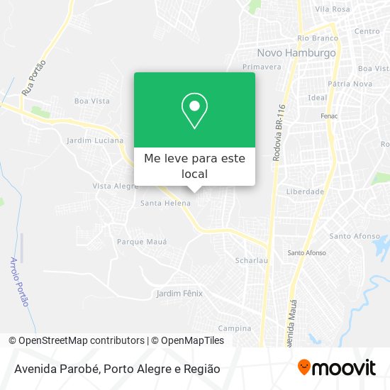 Avenida Parobé mapa
