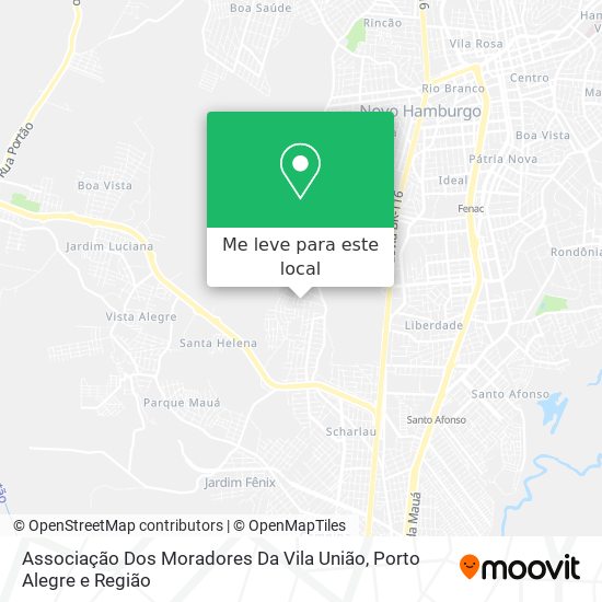 Associação Dos Moradores Da Vila União mapa