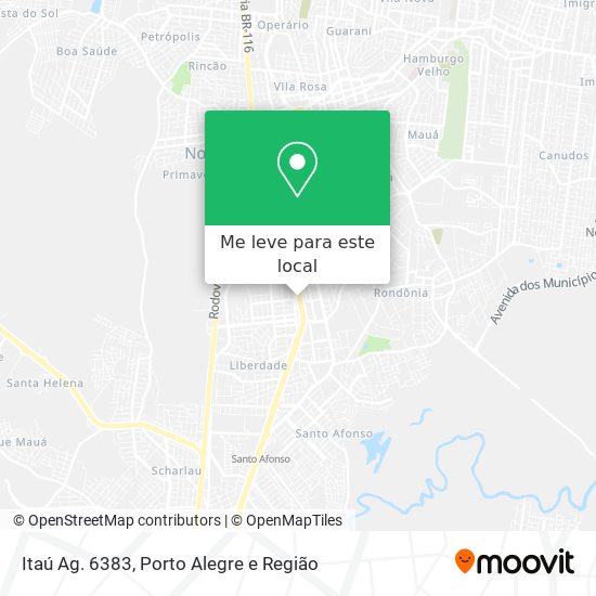 Itaú Ag. 6383 mapa