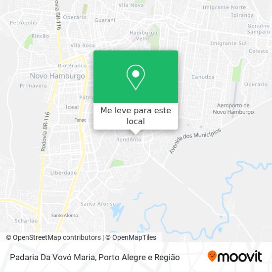 Padaria Da Vovó Maria mapa