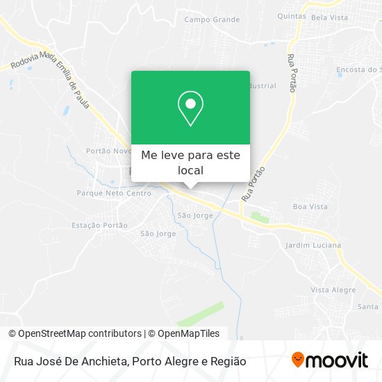 Rua José De Anchieta mapa