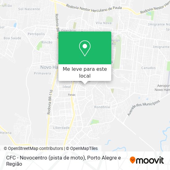 CFC - Novocentro (pista de moto) mapa