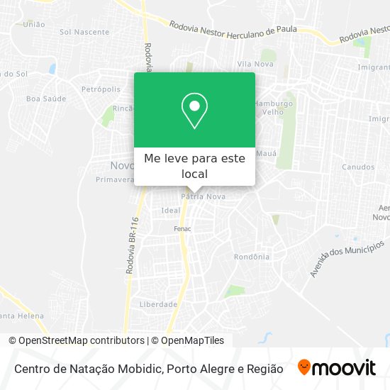 Centro de Natação Mobidic mapa