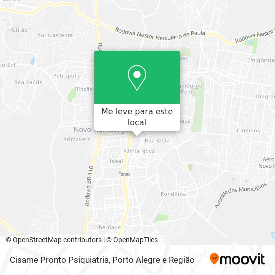 Cisame Pronto Psiquiatria mapa
