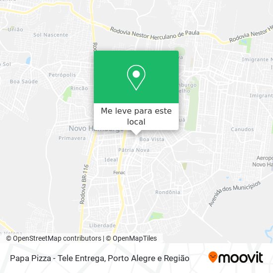 Papa Pizza - Tele Entrega mapa