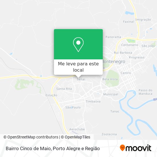 Bairro Cinco de Maio mapa