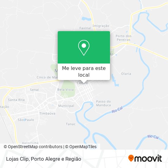 Lojas Clip mapa