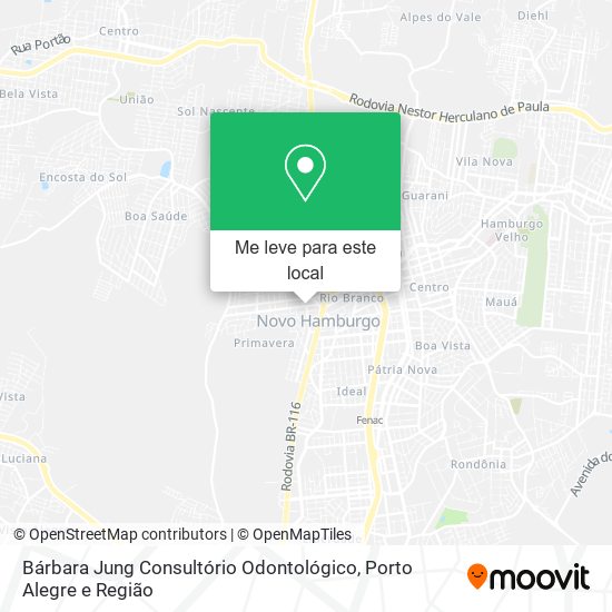 Bárbara Jung Consultório Odontológico mapa