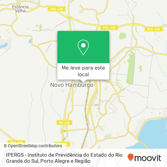 IPERGS - Instituto de Previdência do Estado do Rio Grande do Sul mapa