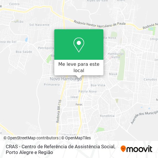 CRAS - Centro de Referência de Assistência Social mapa