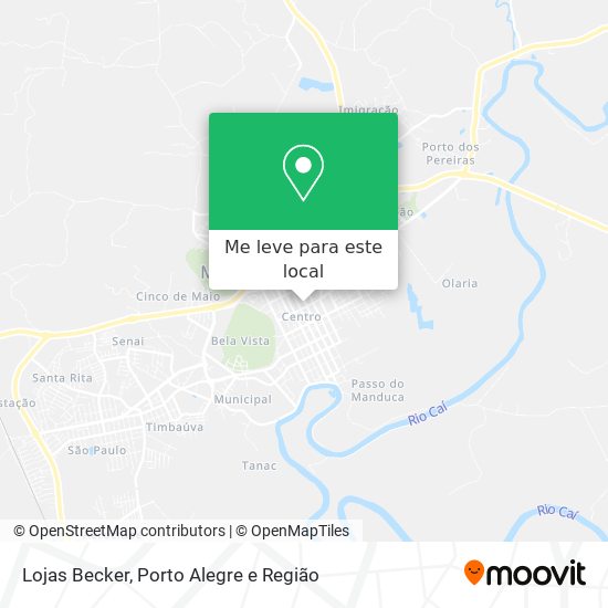 Lojas Becker mapa