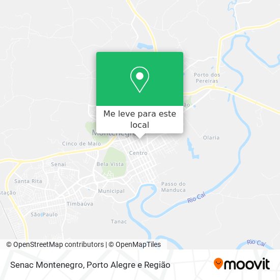Senac Montenegro mapa