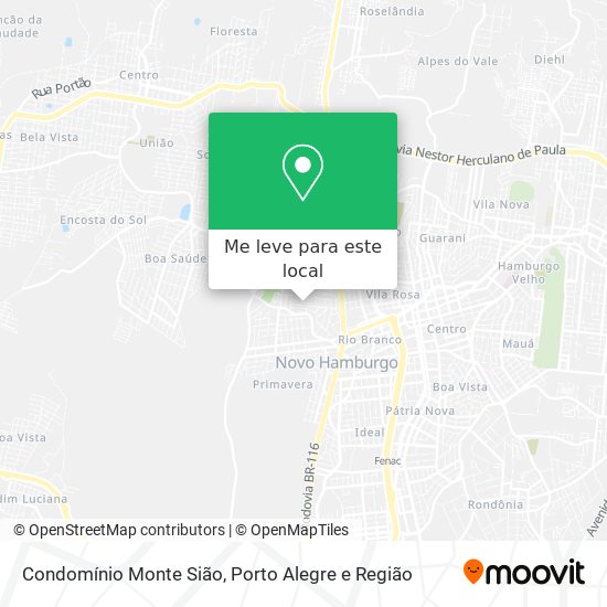 Condomínio Monte Sião mapa