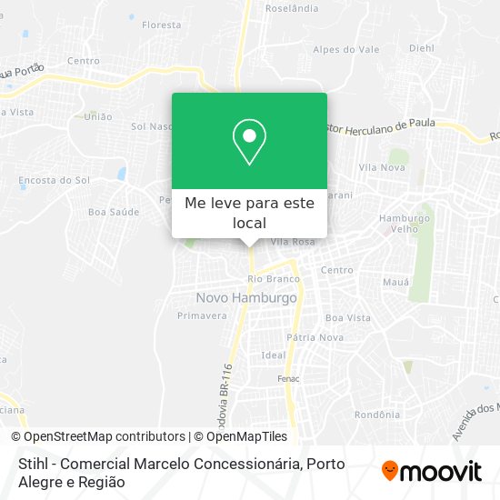 Stihl - Comercial Marcelo Concessionária mapa