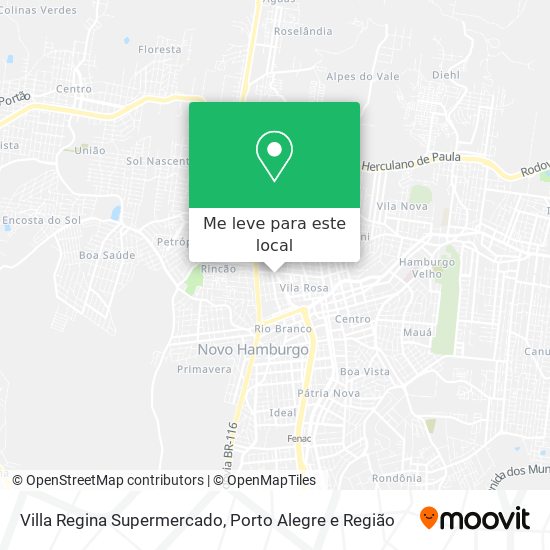 Villa Regina Supermercado mapa