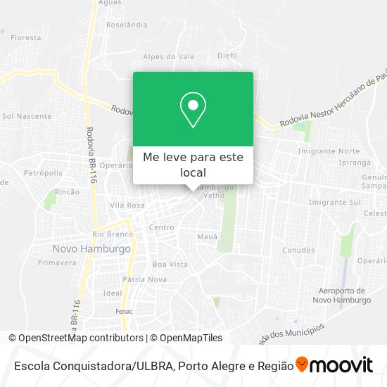Escola Conquistadora/ULBRA mapa