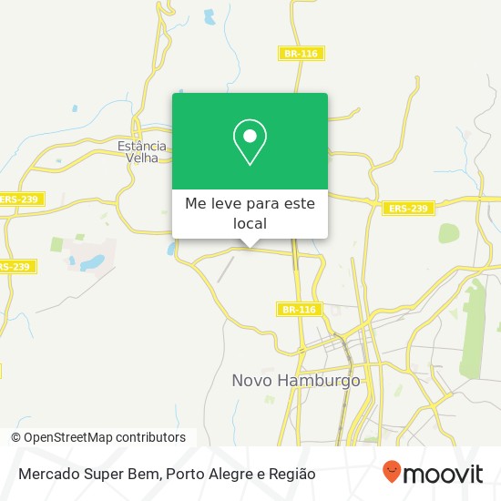 Mercado Super Bem mapa