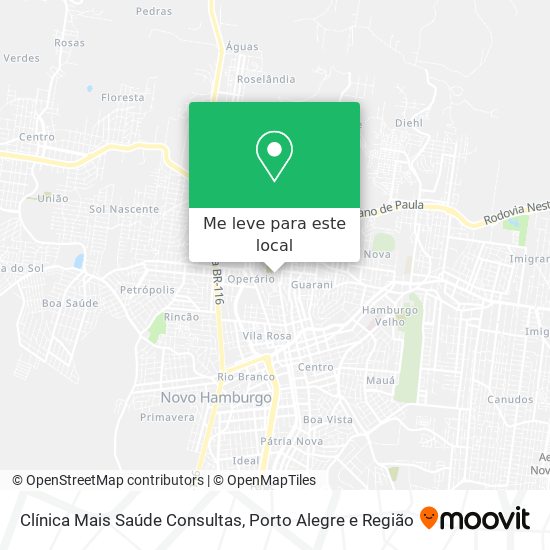Clínica Mais Saúde Consultas mapa
