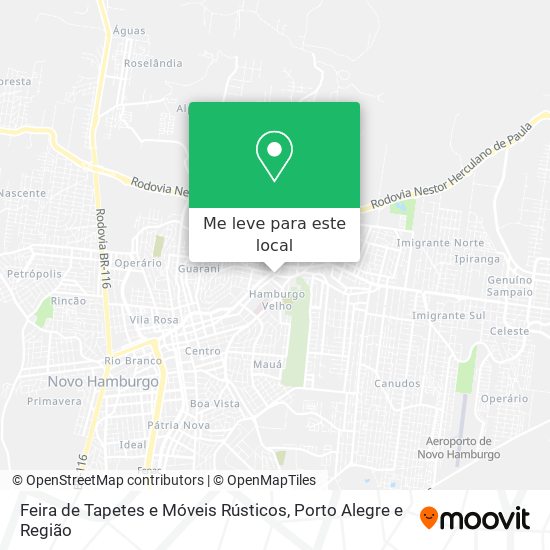 Feira de Tapetes e Móveis Rústicos mapa