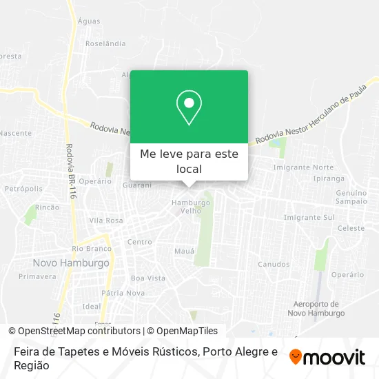 Feira de Tapetes e Móveis Rústicos mapa