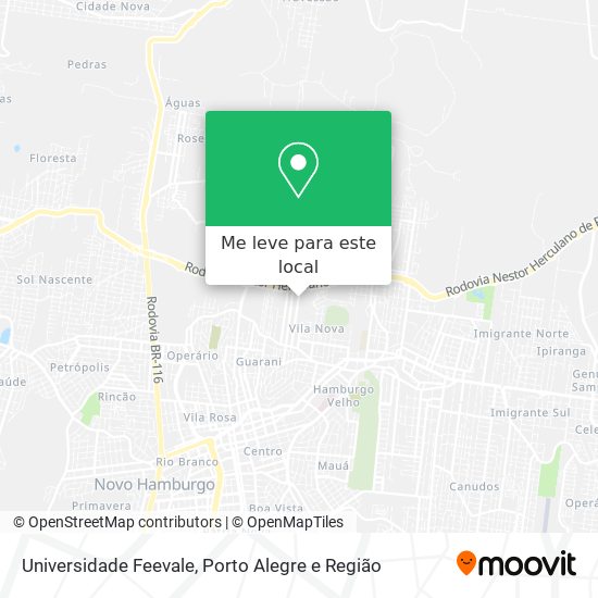 Universidade Feevale mapa