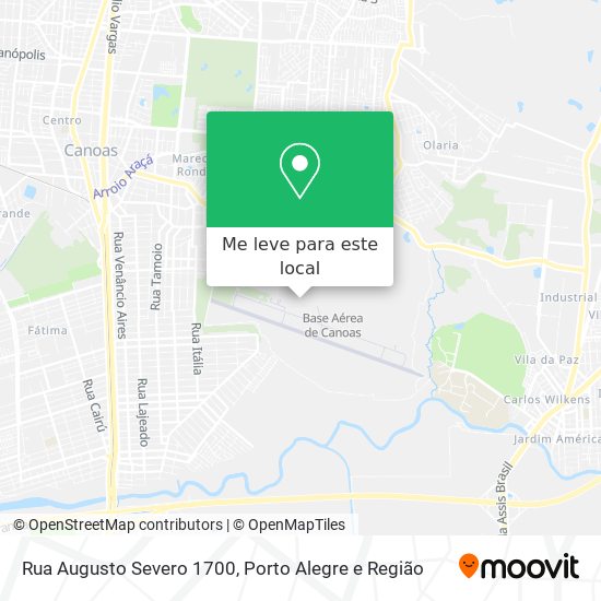 Rua Augusto Severo 1700 mapa
