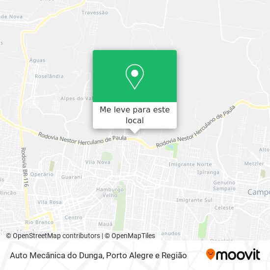 Auto Mecânica do Dunga mapa