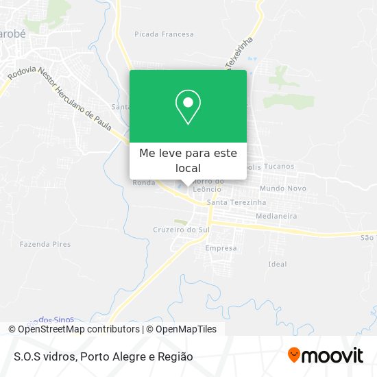 S.O.S vidros mapa