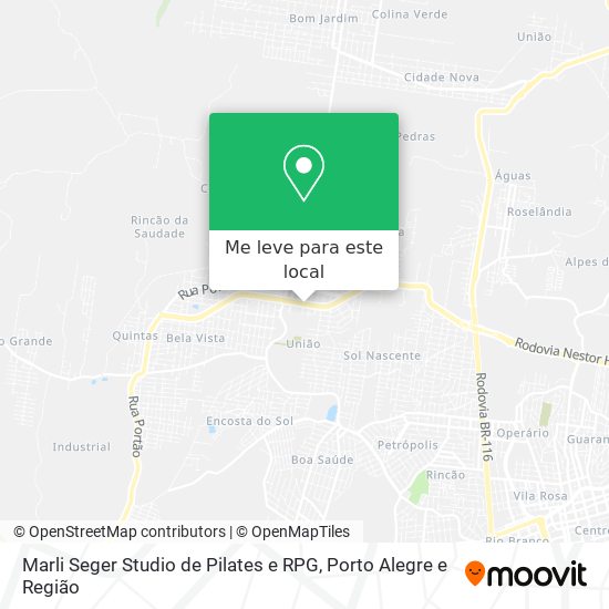 Marli Seger Studio de Pilates e RPG mapa