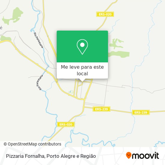 Pizzaria Fornalha mapa