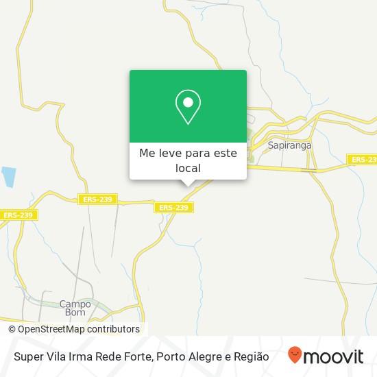 Super Vila Irma Rede Forte mapa