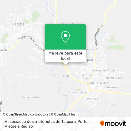 Associacao dos motoristas de Taquara mapa