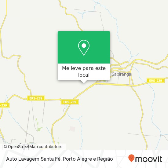 Auto Lavagem Santa Fé mapa