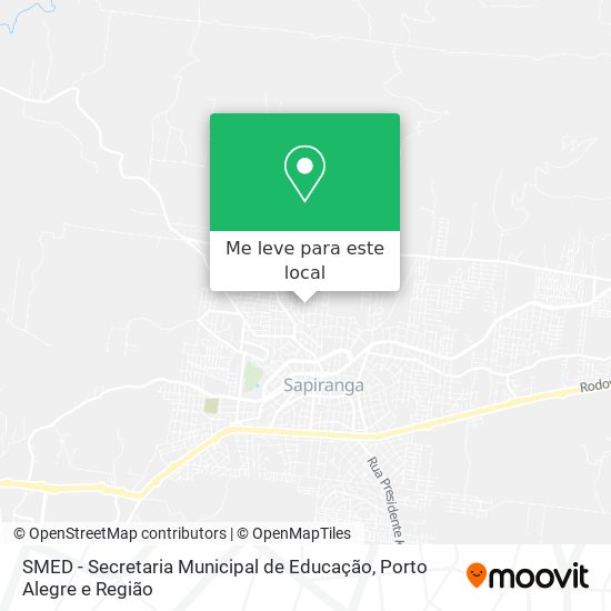 SMED - Secretaria Municipal de Educação mapa