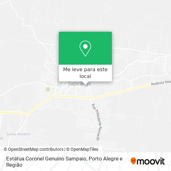 Estátua Coronel Genuíno Sampaio mapa