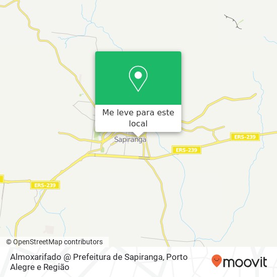 Almoxarifado @ Prefeitura de Sapiranga mapa