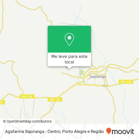Agafarma Sapiranga - Centro mapa