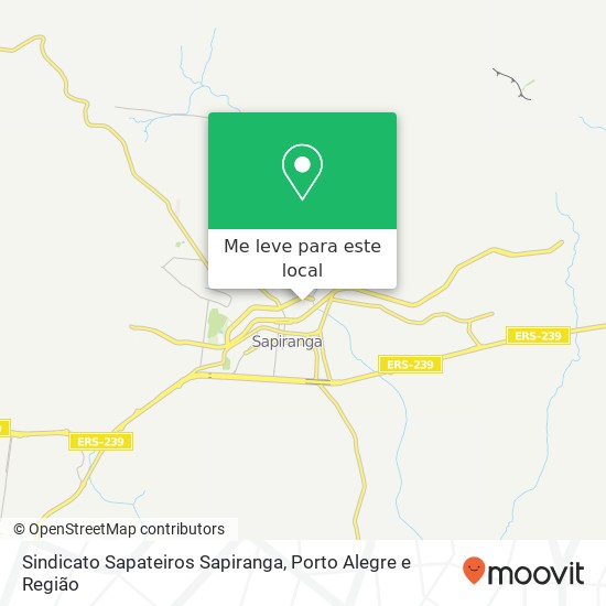 Sindicato Sapateiros Sapiranga mapa