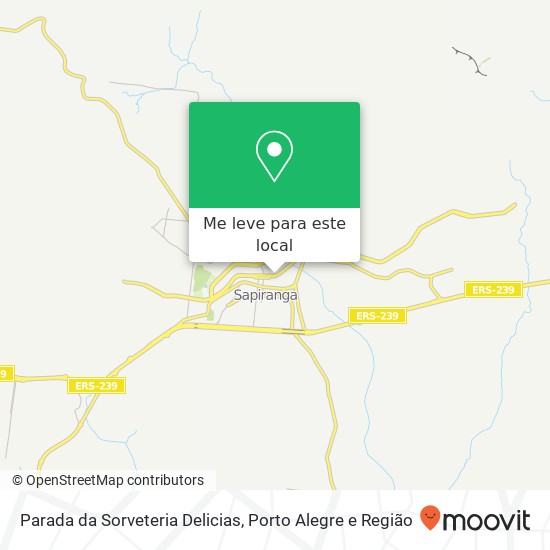 Parada da Sorveteria Delicias mapa