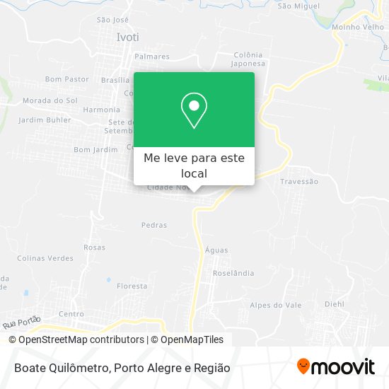 Boate Quilômetro mapa