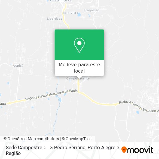 Sede Campestre CTG Pedro Serrano mapa