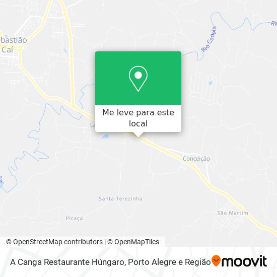 A Canga Restaurante Húngaro mapa